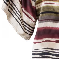 Pre Owned Kenzo Multicolor Striped Top M