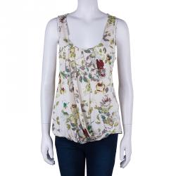 Pre Owned Kenzo Floral Print Tank Top L