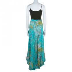 Pre Owned تنورة ماكسي كينزو طبع مورد M