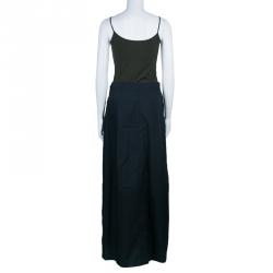 Pre Owned Kenzo Black A-Line Maxi Skirt M