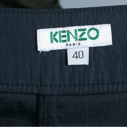 Pre Owned Kenzo Black A-Line Maxi Skirt M