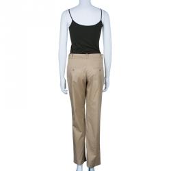 Pre Owned Kenzo Khaki Casual Trousers M