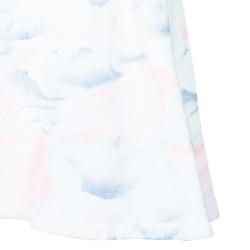 Pre Owned Kenzo White Multicolor Watercolor Sweater Dress M