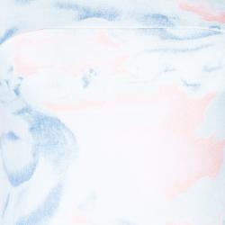 Pre Owned Kenzo White Multicolor Watercolor Sweater Dress M