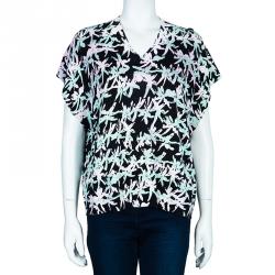 Pre Owned Kenzo Multicolor Printed Top M