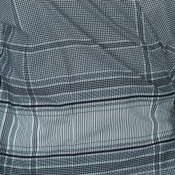 Pre Owned Kenzo Black and White Wrap Top XL