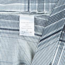 Pre Owned Kenzo Black and White Wrap Top XL