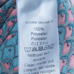 Pre Owned Kenzo Multicolor Panel Print Top M