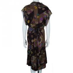 KENZO Multicolor Graphic Print Knee Length Dress XL
