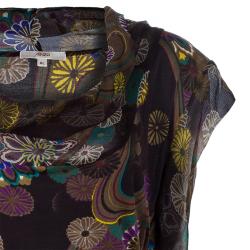 KENZO Multicolor Graphic Print Knee Length Dress XL