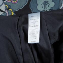 Pre Owned KENZO Black Floral Maxi Skirt M