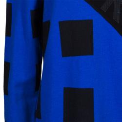 Pre Owned توب سويت شيرت كنزو نقش جرافيك أسود XL