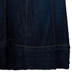 مملوكة مسبقًا Kenzo Blue Denim Maxi Skirt M