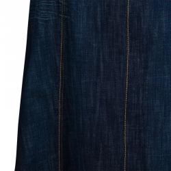 مملوكة مسبقًا Kenzo Blue Denim Maxi Skirt M