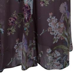 Pre Owned Kenzo Floral Chiffon Maxi Skirt L