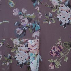 Pre Owned Kenzo Floral Chiffon Maxi Skirt L