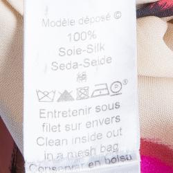 Pre Owned Kenzo Watercolor Silk Top L 