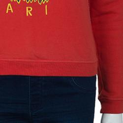 مملوكة مسبقًا سويت شيرت كينزو أحمر نمر مطرز S