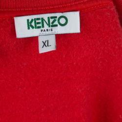 مملوكة مسبقًا سويت شيرت كينزو مزخرف شعار العين أحمر XL