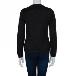 مملوكة مسبقًا سويتشير كينزو تريكو أسود بخيط لامع مزخرف XS