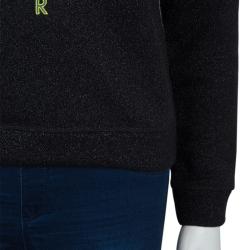 مملوكة مسبقًا سويتشير كينزو تريكو أسود بخيط لامع مزخرف XS