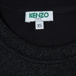 مملوكة مسبقًا سويتشير كينزو تريكو أسود بخيط لامع مزخرف XS