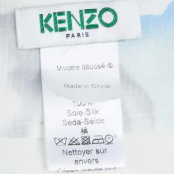 Pre Owned Kenzo Cloud Print Maxi Skirt M