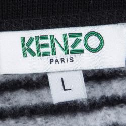 Pre Owned سويتشيرت كينزو تريكو لوركس أسود طباعة برج إيفل L
