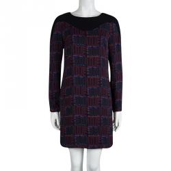Pre Owned Kenzo Multicolor Love Printed Long Sleeve Dress S