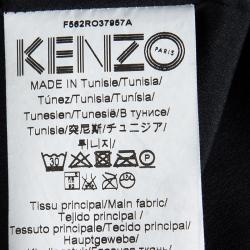 Pre Owned Kenzo Multicolor Love Printed Long Sleeve Dress S