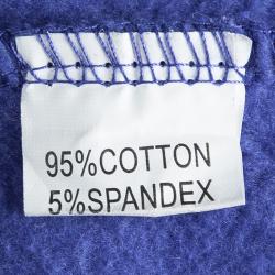 Pre Owned Kenzo Blue Embroidered Tiger Motif Sweatshirt S