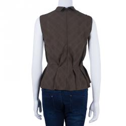 Pre Owned توب كينزو كروهات ومربعات بطيات M