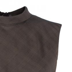 Pre Owned توب كينزو كروهات ومربعات بطيات M