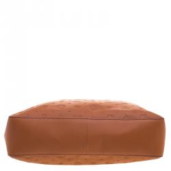 Pre Owned Lancel Copper Brown Dalifun Daligramme Leather Tote