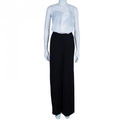 Pre Owned Lanvin Black Wide Leg Trousers M