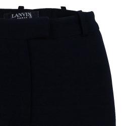 Pre Owned Lanvin Black Wide Leg Trousers M