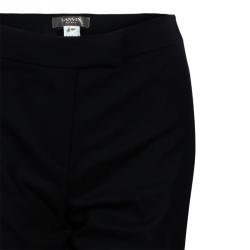 Pre Owned Lanvin Black Embroidered Trousers M
