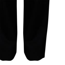 Pre Owned Lanvin Black Embroidered Trousers M