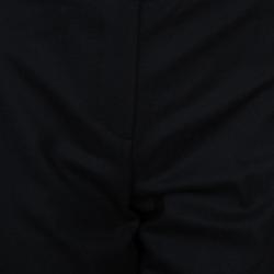 Pre Owned Lanvin Black Embroidered Trousers M