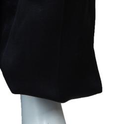 Pre Owned Lanvin Black Bow Detail Wide Leg Trousers S