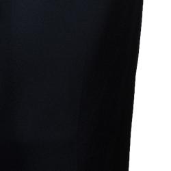Pre Owned Lanvin Black Bow Detail Wide Leg Trousers S