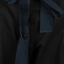 Pre Owned Lanvin Black Cotton Waist Tie Detail Trousers L