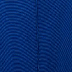 Pre Owned Lanvin Navy Grossgrain Slit-Front Top M