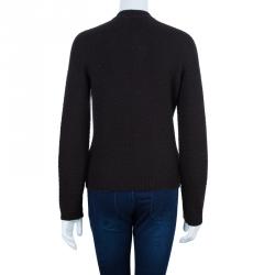 Pre Owned Lanvin Brown Wool Cardigan M