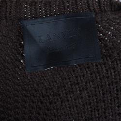 Pre Owned Lanvin Brown Wool Cardigan M