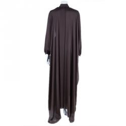 مملوكة مسبقًا Lanvin Brown Long Shirt Dress OS