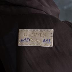 مملوكة مسبقًا Lanvin Brown Long Shirt Dress OS