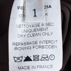 مملوكة مسبقًا Lanvin Brown Long Shirt Dress OS