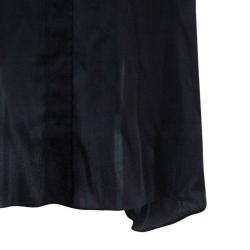 Pre Owned Lanvin Black Button Down Maxi Shirt Dress OS