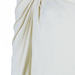 Pre Owned Lanvin Beige Knot Detail Top M